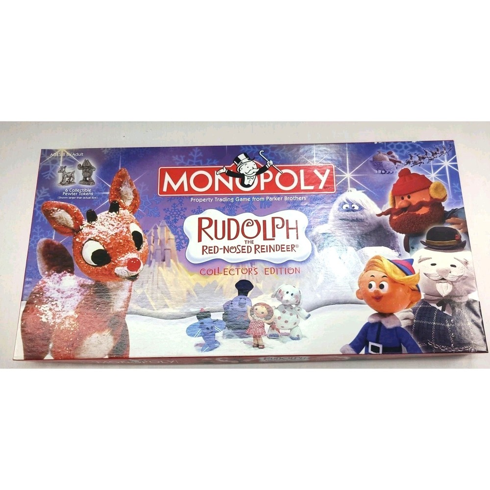 VTG Monopoly Rudolph The Red-Nosed Reindeer Collector's Edition 2005 Complete